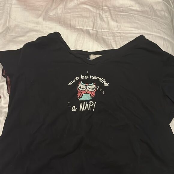 Black Owl Nightgown - Picture 1 of 1